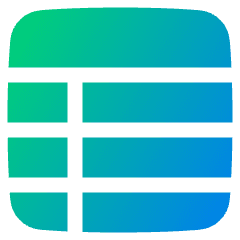 Table Icon from Plump Gradient Set