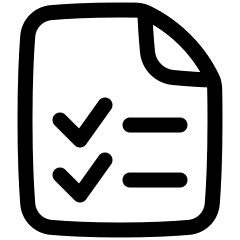 Task List Icon from Plump Line Set