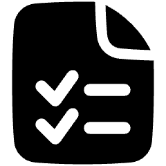 Task List Icon from Plump Solid Set