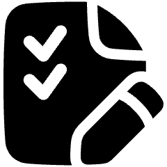 Task List Edit Icon from Plump Solid Set