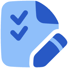 Task List Edit Icon from Plump Flat Set