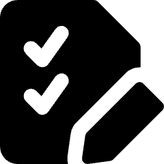 Task List Edit Icon from Core Solid Set