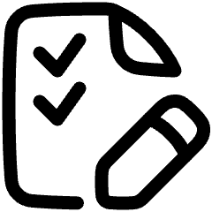 Task List Edit Icon from Plump Line Set
