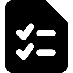 Task List Icon from Core Solid Set