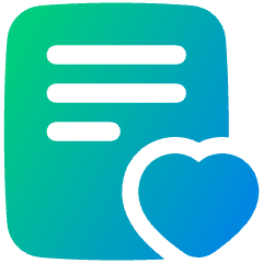 Wishlist Icon from Plump Gradient Set