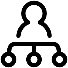 Work Organization Icon from Plump Line Set