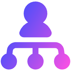 Work Organization Icon from Plump Gradient Set