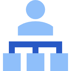 Work Organization Icon from Sharp Flat Set