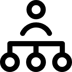 Work Organization Icon from Core Line Set