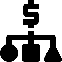 Business Cash Hierachy Icon from Nova Solid Set