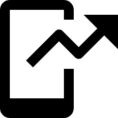 Business Mobile Market Prediction Icon from Nova Solid Set