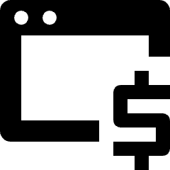 Earning Per Page Icon from Nova Solid Set