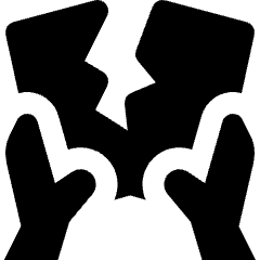 Investment Agreement Violation Document Tear Apart Icon from Nova Solid Set