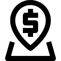 Investment Location Area Icon from Nova Line Set