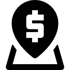 Investment Location Area Icon from Nova Solid Set