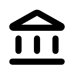 Account Balance Icon from Rounded Line - Material Pro Set