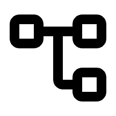 Account Tree Icon from Rounded Line - Material Pro Set