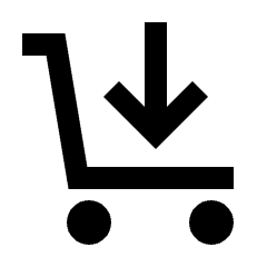 Add Trolley Icon from Sharp Line - Material Pro Set