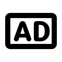 Advertisement Icon from Rounded Line - Material Pro Set