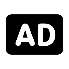 Advertisement Fill Icon from Rounded Fill - Material Pro Set