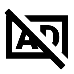 Advertisement Off Icon from Sharp Line - Material Pro Set