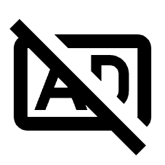 Advertisement Off Icon from Material Pro Line Set
