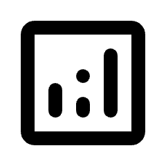 Analytics Icon from Rounded Line - Material Pro Set