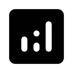 Analytics Fill Icon from Rounded Fill - Streamline Material Set