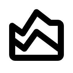 Area Chart Icon from Rounded Line - Streamline Material Set