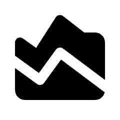 Area Chart Fill Icon from Rounded Fill - Streamline Material Set