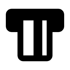 Atm Card Icon from Rounded Line - Material Pro Set