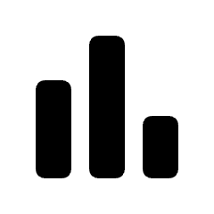 Bar Chart Fill Icon from Rounded Fill - Material Pro Set