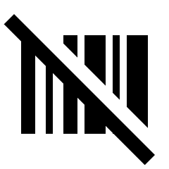 Barcode Off Fill Icon from Outlined Fill - Streamline Material Set