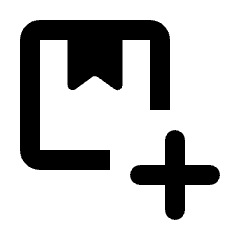 Box Add Icon from Rounded Line - Streamline Material Set