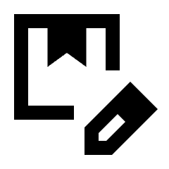 Box Edit Icon from Sharp Line - Material Pro Set