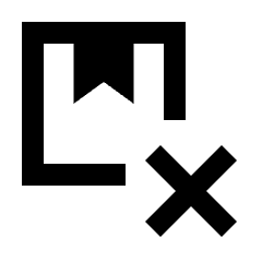 Box Remove Icon from Sharp Line - Material Pro Set