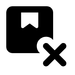 Box Remove Fill Icon from Rounded Fill - Streamline Material Set