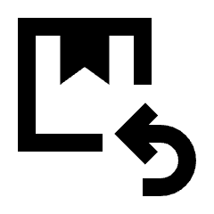 Box Return Icon from Sharp Line - Material Pro Set