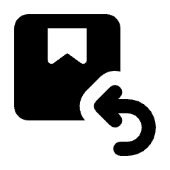 Box Return Fill Icon from Rounded Fill - Streamline Material Set