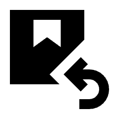 Box Return Fill Icon from Sharp Fill - Material Pro Set