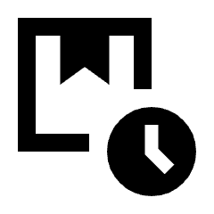 Box Time Icon from Sharp Line - Material Pro Set