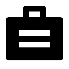 Briefcase Fill Icon from Outlined Fill - Streamline Material Set