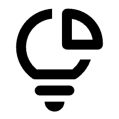 Business Idea Icon from Rounded Line - Material Pro Set