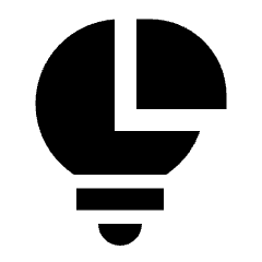 Business Idea Fill Icon from Sharp Fill - Material Pro Set