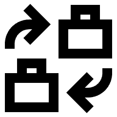 Business To Business Icon from Sharp Line - Material Pro Set