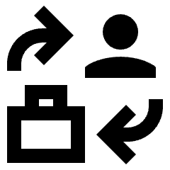 Business To Consumer Icon from Sharp Line - Material Pro Set