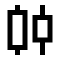 Candlestick Chart Icon from Sharp Line - Material Pro Set