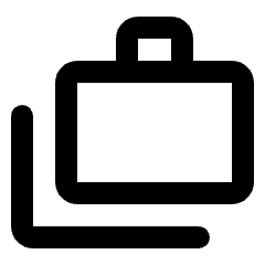 Cases Icon from Rounded Line - Streamline Material Set