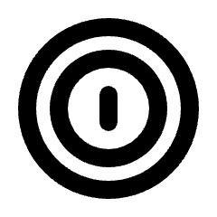 Coin Icon from Rounded Line - Streamline Material Set