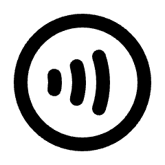 Contactless Icon from Rounded Line - Material Pro Set